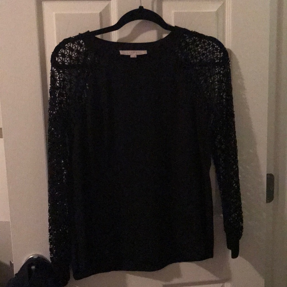 Ann Taylor Loft Black Top